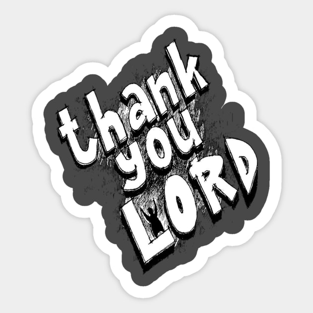 Thank you Lord Sticker by TibA